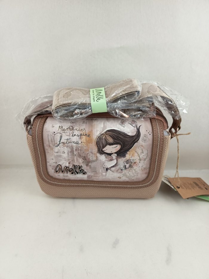 Bolso bandolera sintetico multicolor con cierre de cremallera, Azzar complementos mod. 803349