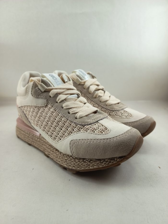 Semi-sport sintetico blanco con cierre de cordon, Gioseppo mod. 74070