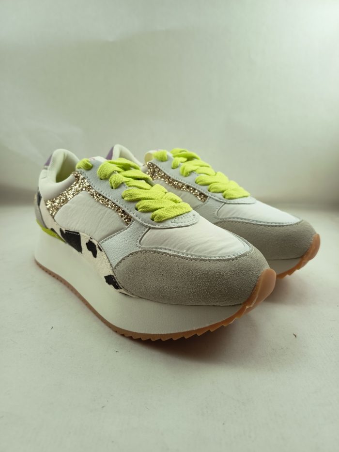 Semi-sport sintetico blanco con cierre de cordon, Gioseppo mod. 74280