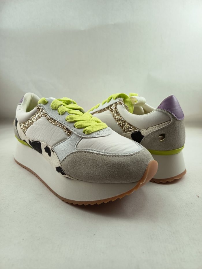 Semi-sport sintetico blanco con cierre de cordon, Gioseppo mod. 74280 - Imagen 2