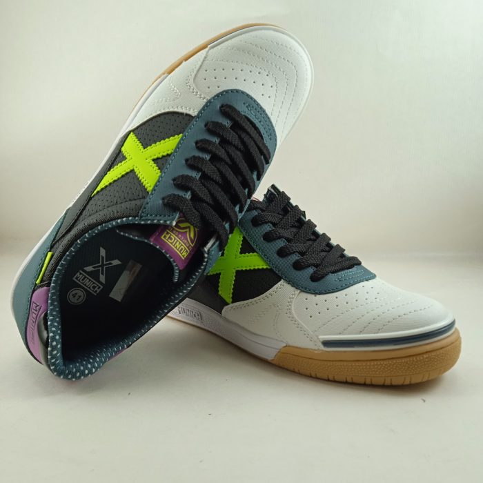 Semi-sport de piel multicolor con cierre de cordon, Munich mod. 3111434 - Imagen 2