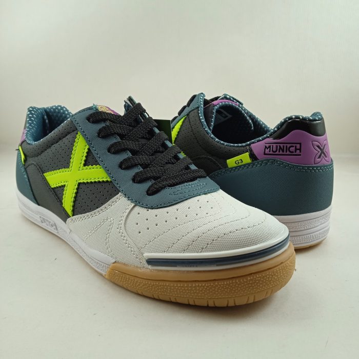 Semi-sport de piel multicolor con cierre de cordon, Munich mod. 3111434 - Imagen 4