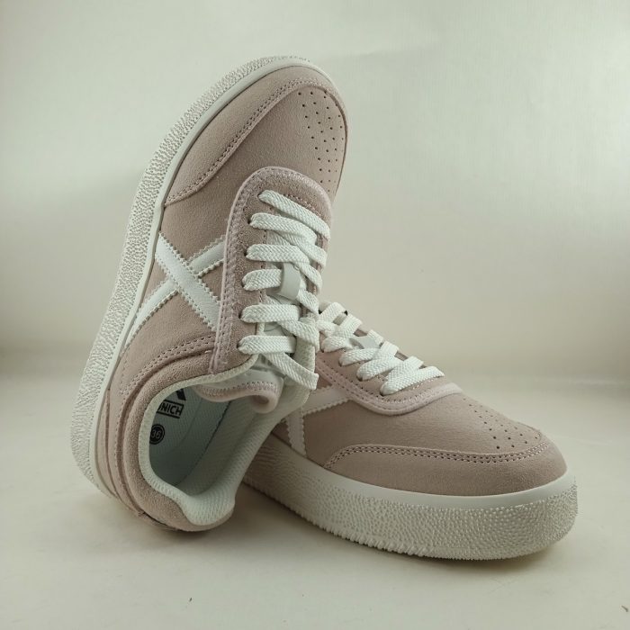 Semi-sport de ante rosa con cierre de cordon, Munich mod. 4078902 - Imagen 4