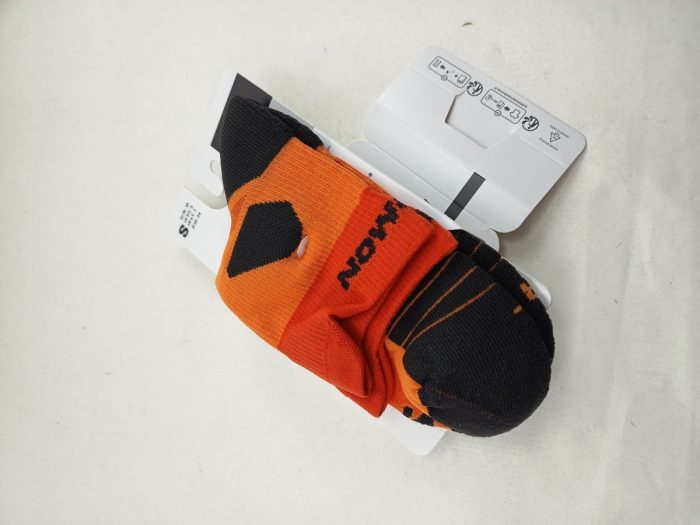 Calcetin aero ankle sintetico naranja con goma elastica, Salomon mod. 2624700