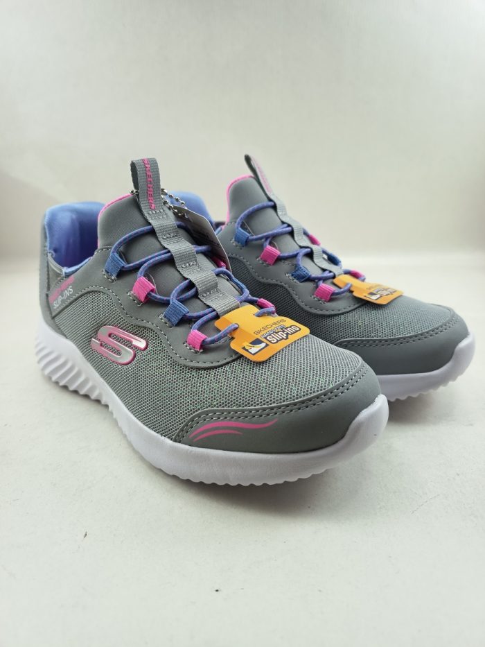 Semi-sport sintetico gris sin cierres, Skechers mod. 303585