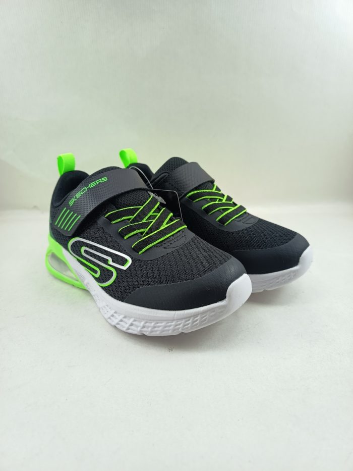 Semi-sport sintetico negro con cierre de velcro, Skechers mod. 403932