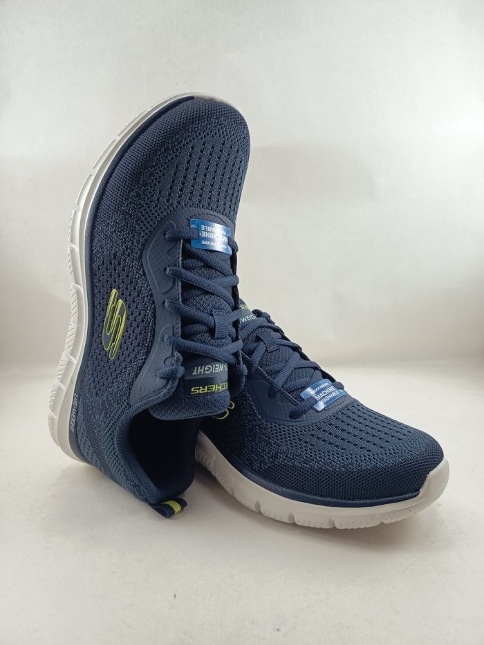 Semi-sport sintetico azul con cierre de cordon, Skechers mod. 232699 - Imagen 4