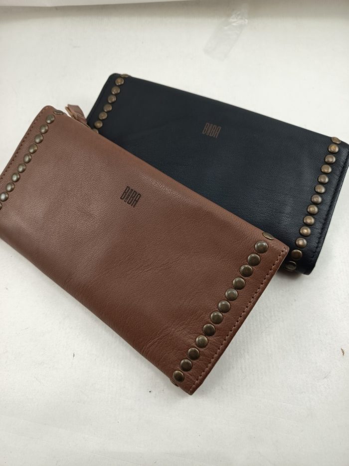 Monedero de piel en varios colores y cierre de cremallera, Biba mod. POR4L