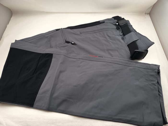 Pantalon largo sintetico gris con cierre de crec, Bcn mod. 7100044