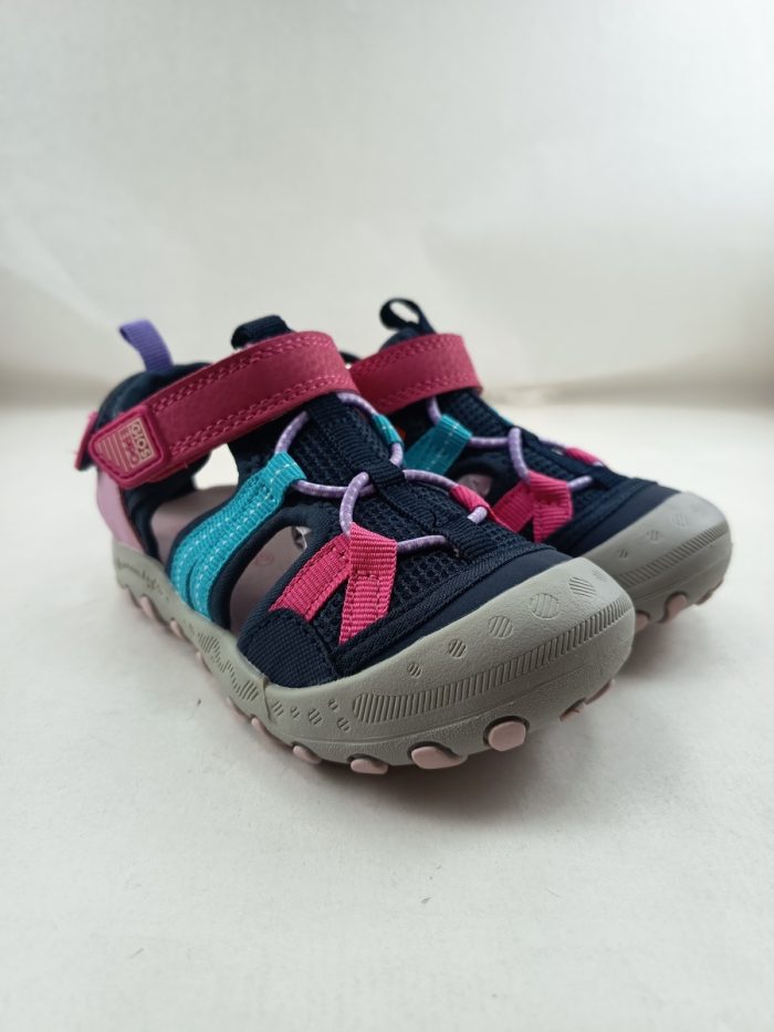 Sandalia de cortes sintetica multicolor con cierre de velcro, Gioseppo mod. 71611