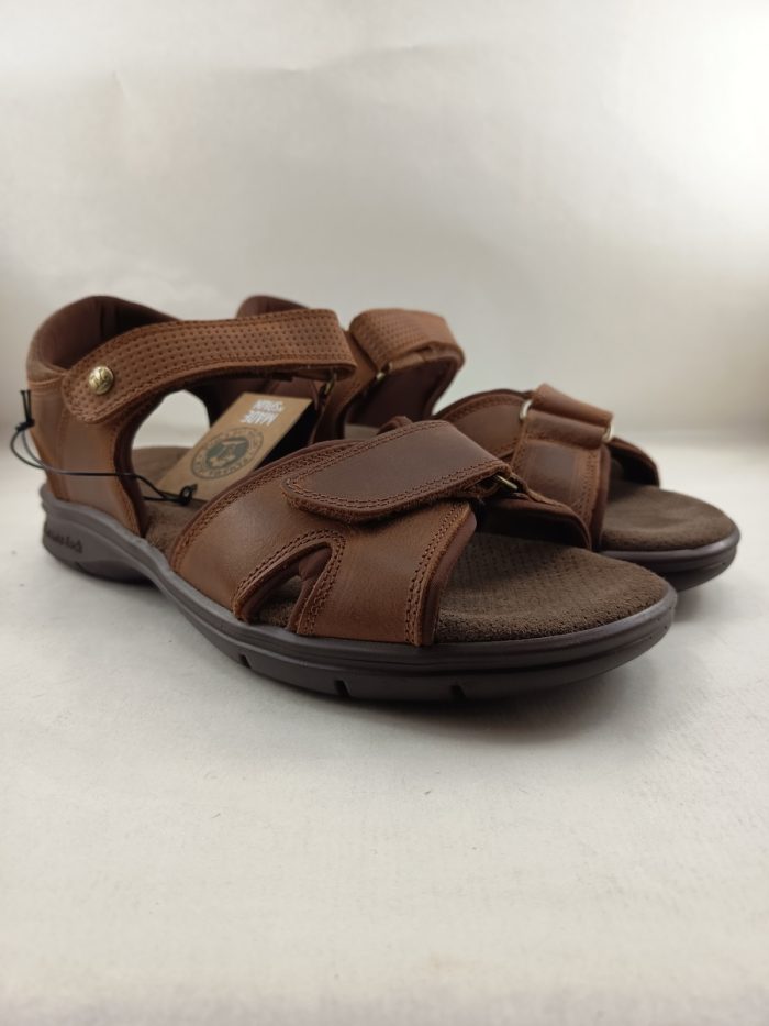 Sandalia de piel cuero con cierre de velcro, Panama jack mod. Sanders basics C4