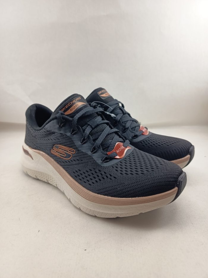 Semi-sport sintetico negro con cierre de cordon, Skechers mod. 150067