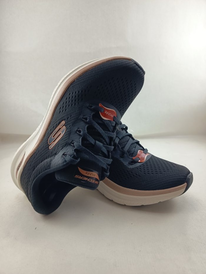 Semi-sport sintetico negro con cierre de cordon, Skechers mod. 150067 - Imagen 4
