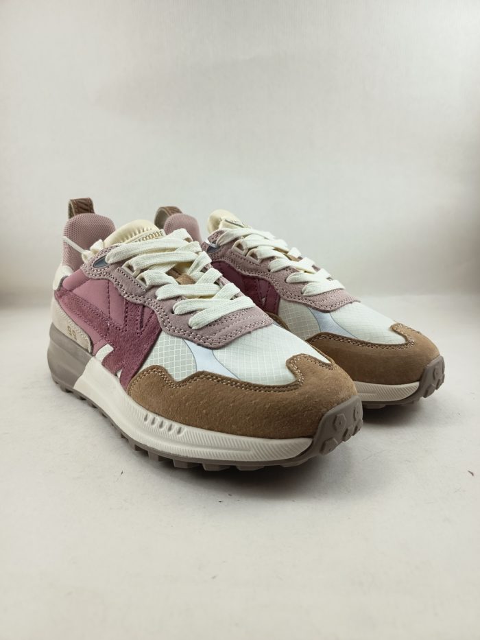 Semi-sport de piel rosa con cierre de cordon, Kaotiko mod. 032700 - Imagen 3