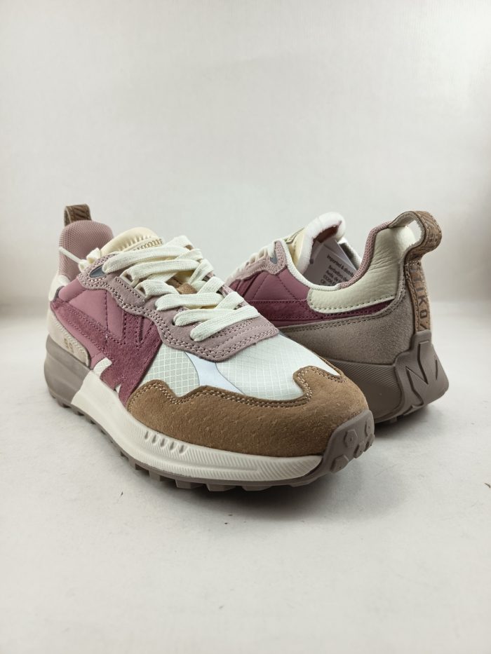 Semi-sport de piel rosa con cierre de cordon, Kaotiko mod. 032700 - Imagen 4