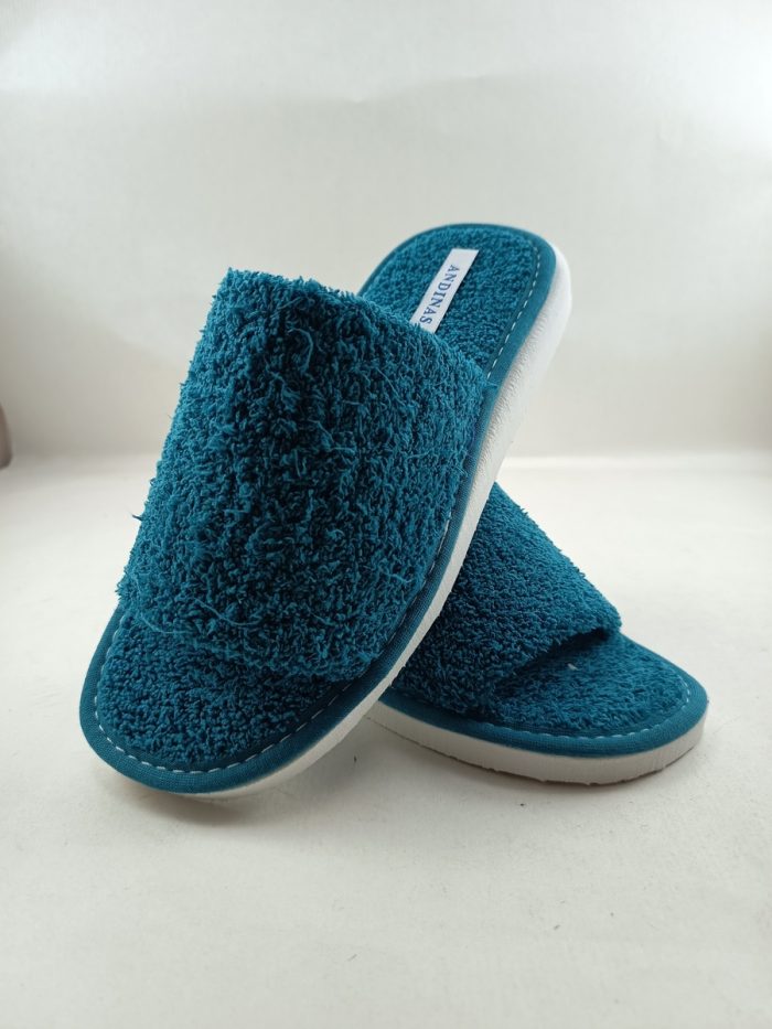 Zapatilla de rizo celeste sin cierres, Andinas mod. 550 - Imagen 4