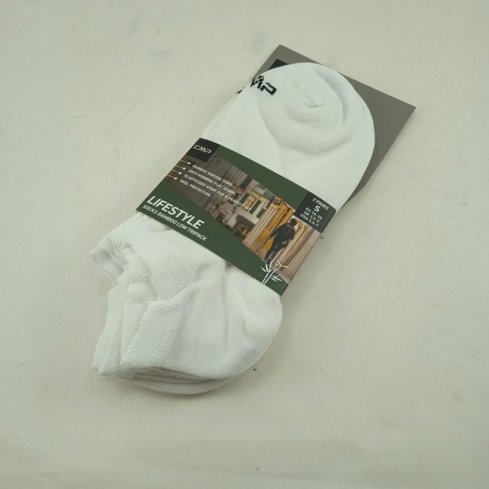 Calcetin sintetico blanco tobillero, Cmp mod. 81347