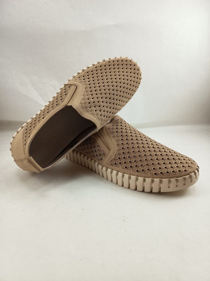 Semi-sport de piel camel sin cierres, Ilse Jacobsen mod. Tulip140 - Imagen 4