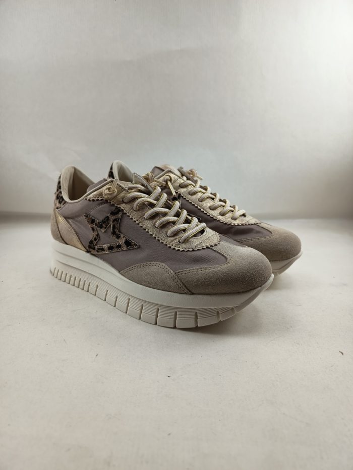 Semi-sport de ante beig con cierre de cordon elastico, Cetti mod. C-1259
