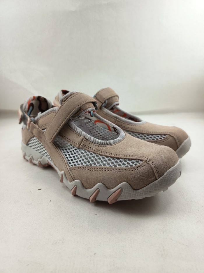 Semi-sport de piel crema con cierre de velcro, Allrounder mod.8237 niro - Imagen 3