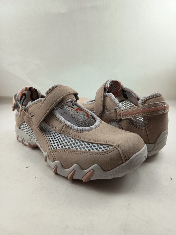 Semi-sport de piel crema con cierre de velcro, Allrounder mod.8237 niro - Imagen 4