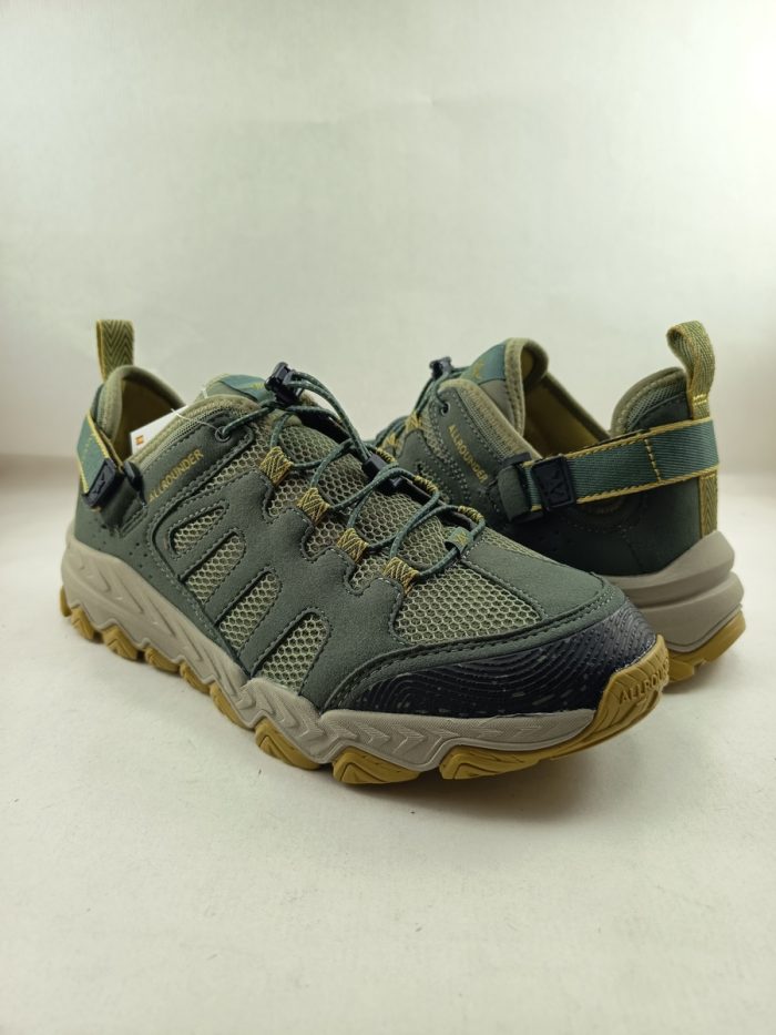 Semi-sport de piel verde con cierre de cordon, Allrounder mod. 8198 cando - Imagen 2