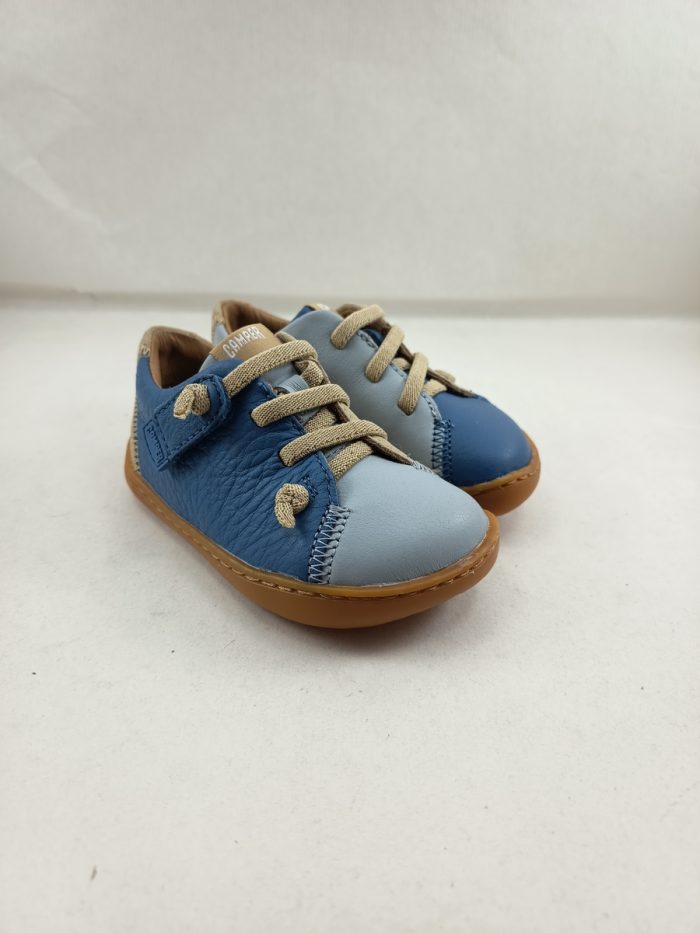 Semi-sport de piel multicolor con cierre de cordon elastico, Camper mod. 80212