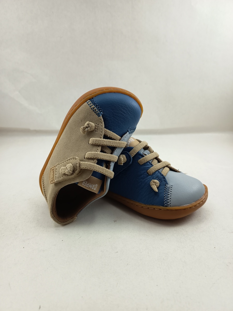 Semi-sport de piel multicolor con cierre de cordon elastico, Camper mod. 80212 - Imagen 4