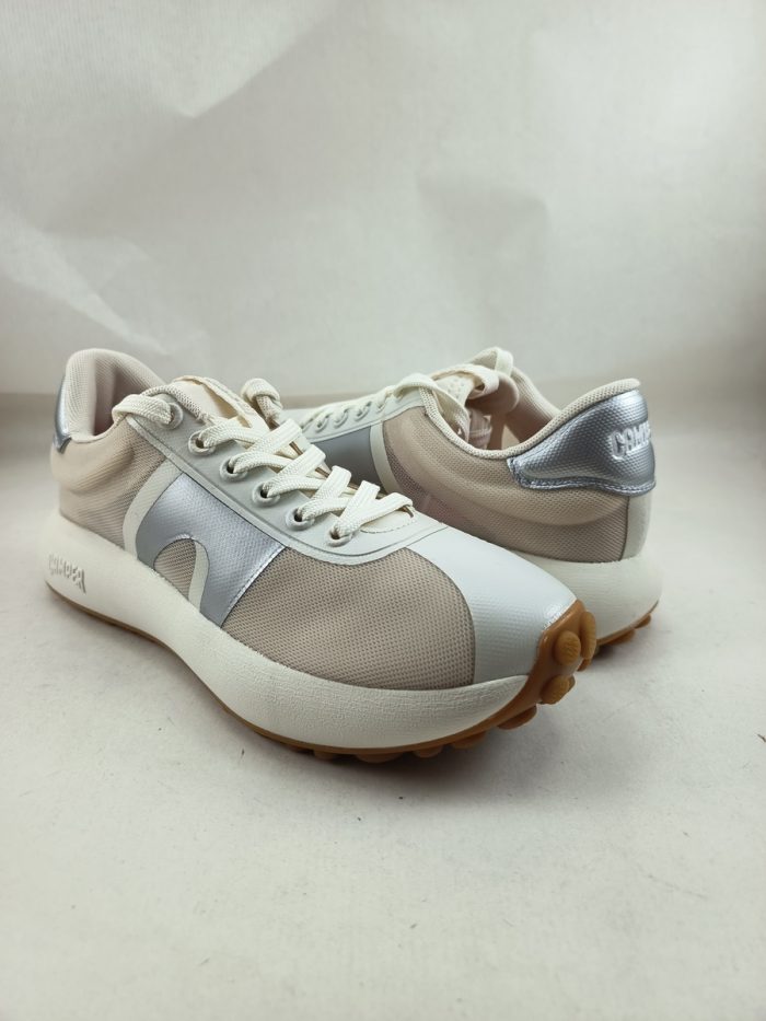 Semi-sport de piel crema con cierre de cordon, Camper mod. K201614 - Imagen 3