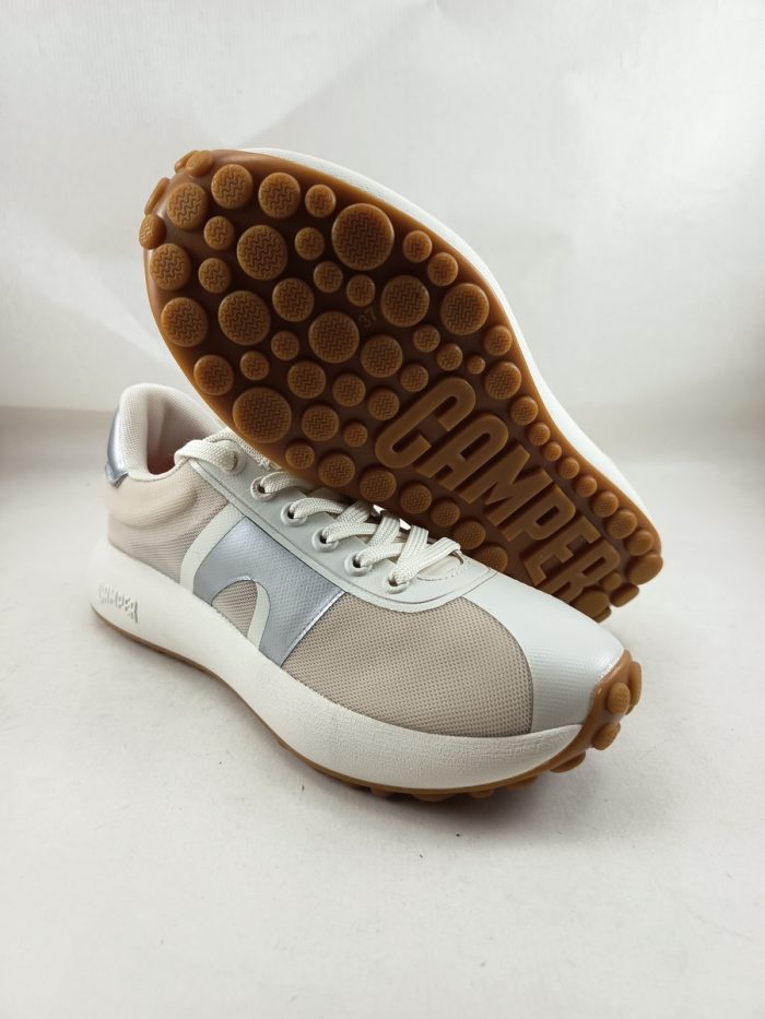 Semi-sport de piel crema con cierre de cordon, Camper mod. K201614 - Imagen 4