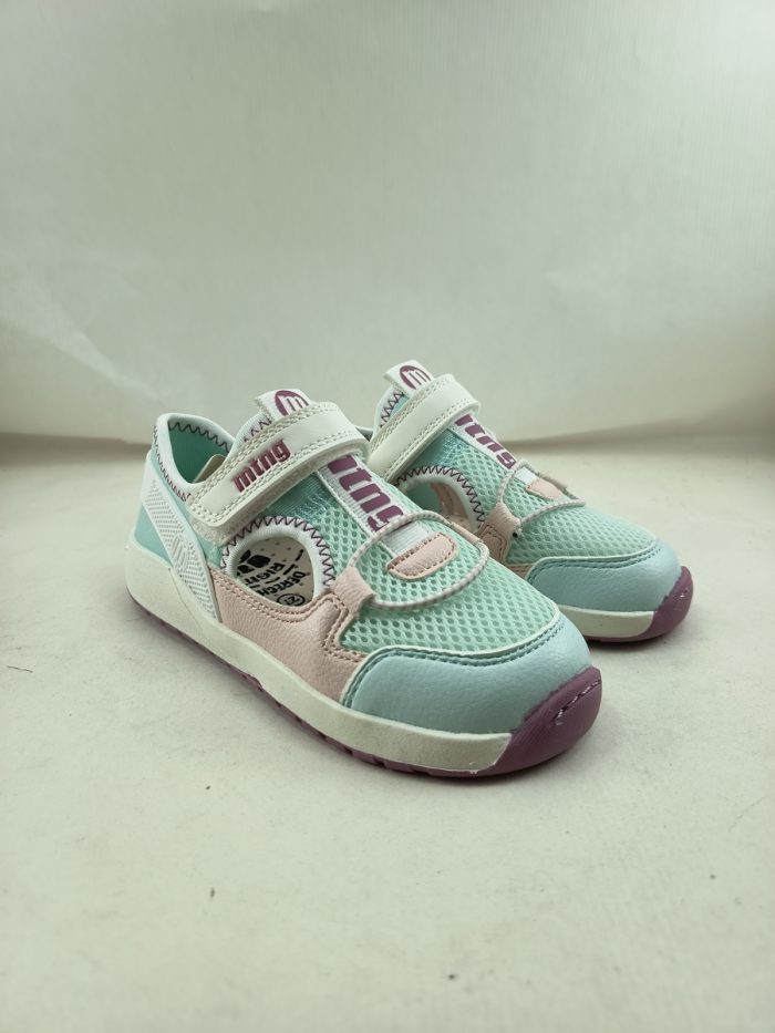 Sandalia de cortes sintetica celeste con cierre de velcro, Mustang kids mod. 49046