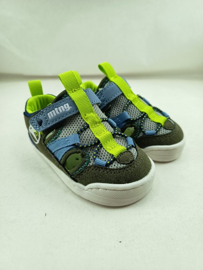 Sandalia de cortes sintetica multicolor con cierre de velcro, Mustang kids mod.48908