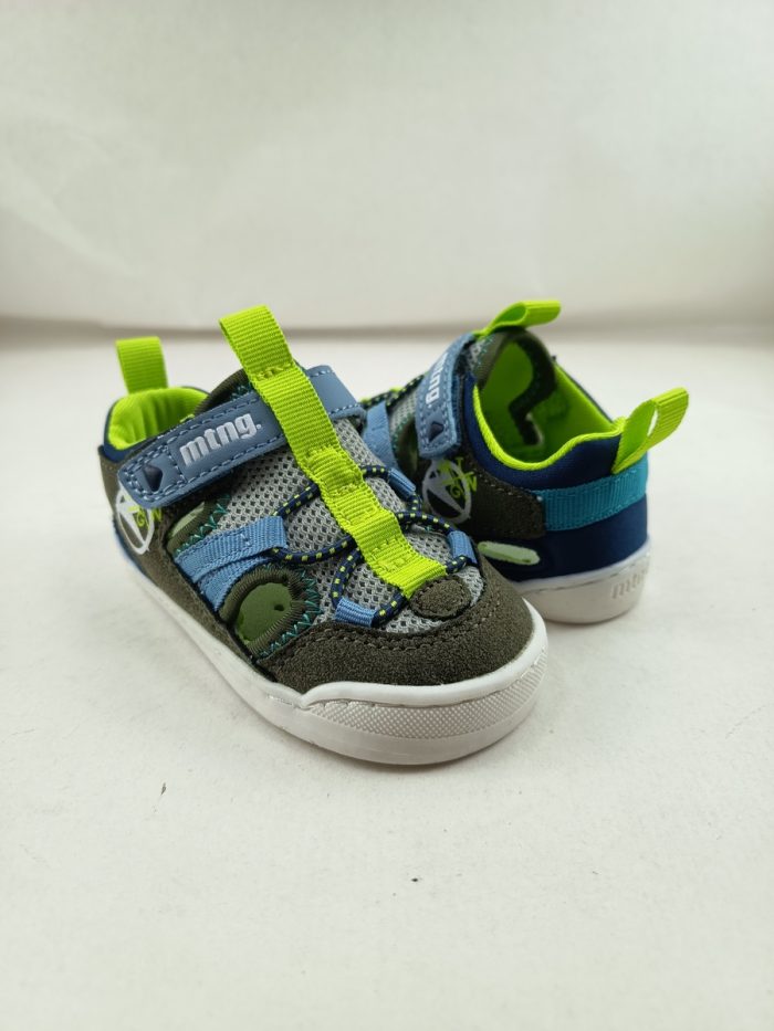 Sandalia de cortes sintetica multicolor con cierre de velcro, Mustang kids mod.48908 - Imagen 2