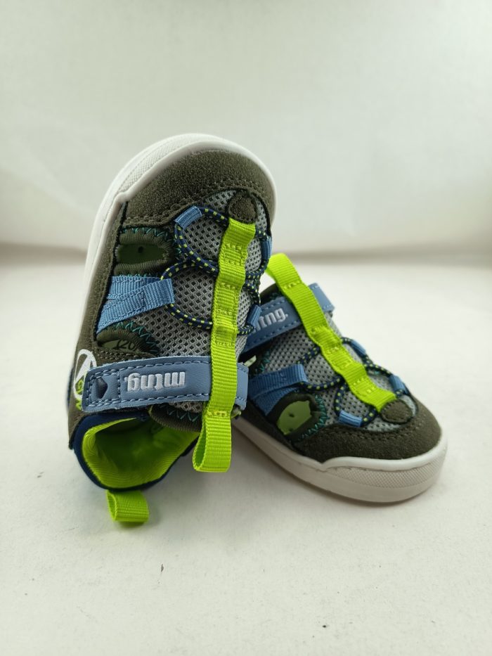 Sandalia de cortes sintetica multicolor con cierre de velcro, Mustang kids mod.48908 - Imagen 4