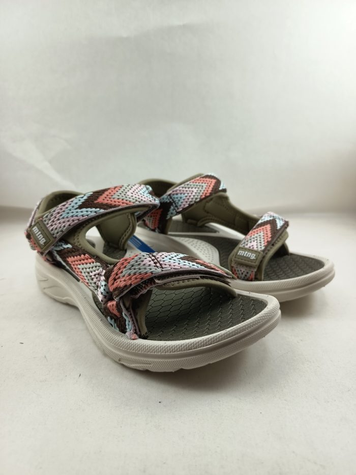 Sandalia de neopreno verde con cierre de velcro, Mustang mod. 60812