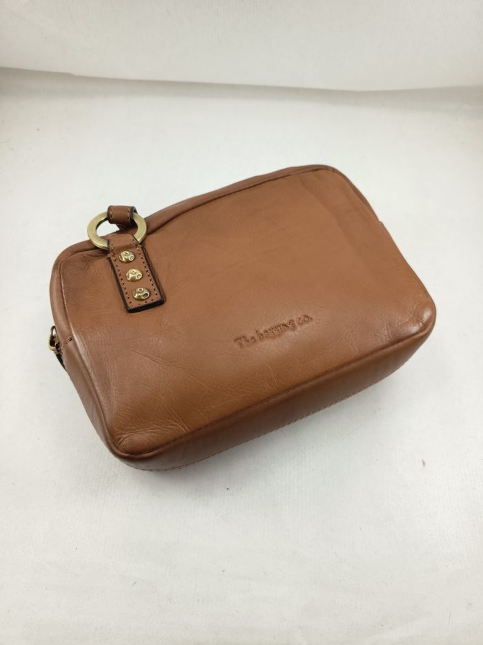 Bandolera de piel cuero con cierre de cremallera, The bagging mod. 35440