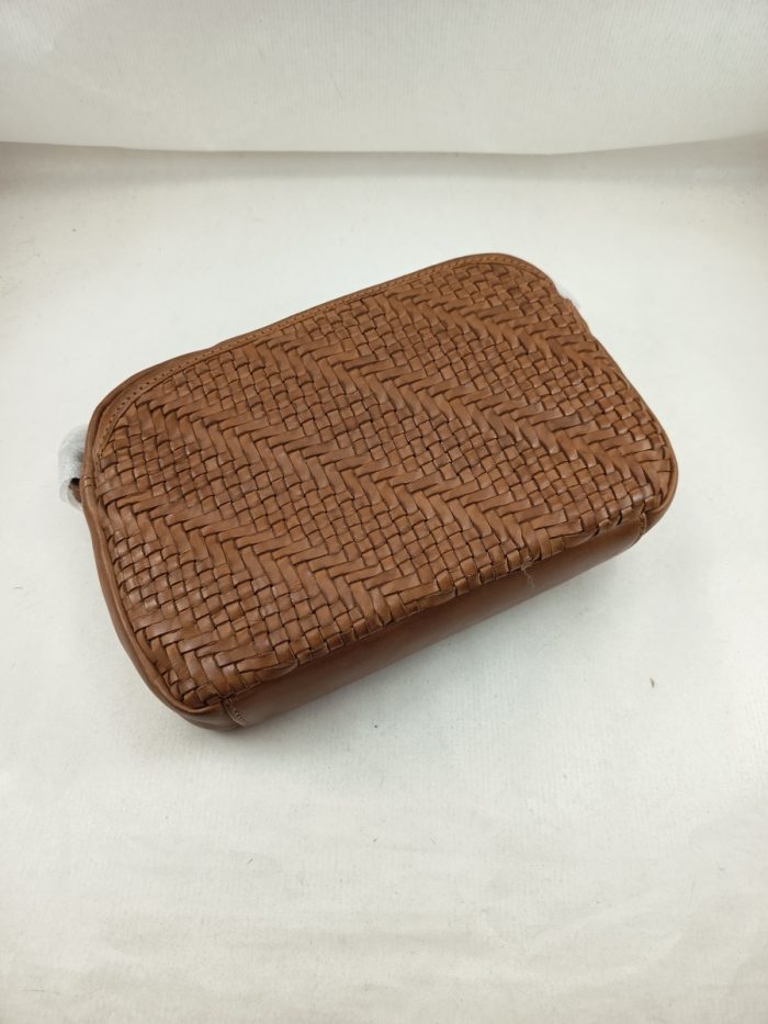 Bandolera de piel cuero con cierre de cremallera, The bagging mod. 35439