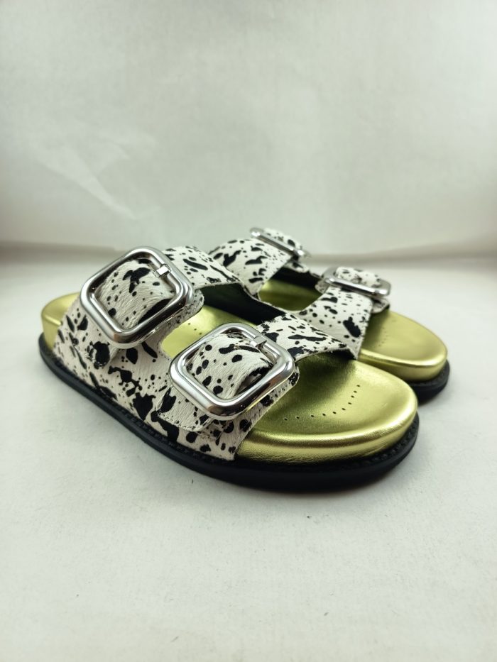 Chancla sintetica multicolor con cierre de hebillas, Gioseppo mod. 75453