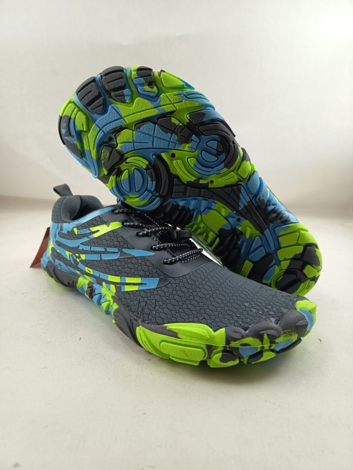 Semi-sport sintetico gris con cierre de cordon elastico, BB UP mod. 2500 - Imagen 3