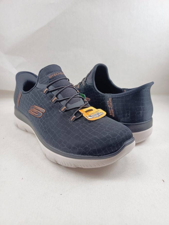 Semi-sport sintetico negro sin cierres, modelo sliping, Skechers mod. 150128