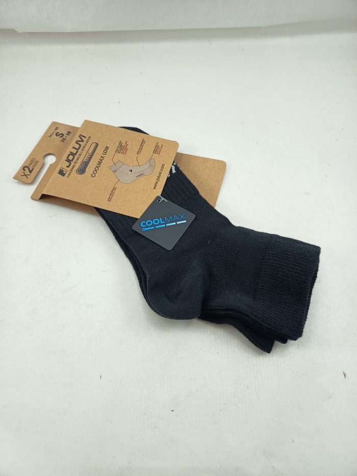 Calcetin classico coolmax low 2 Joluvi negro 230666