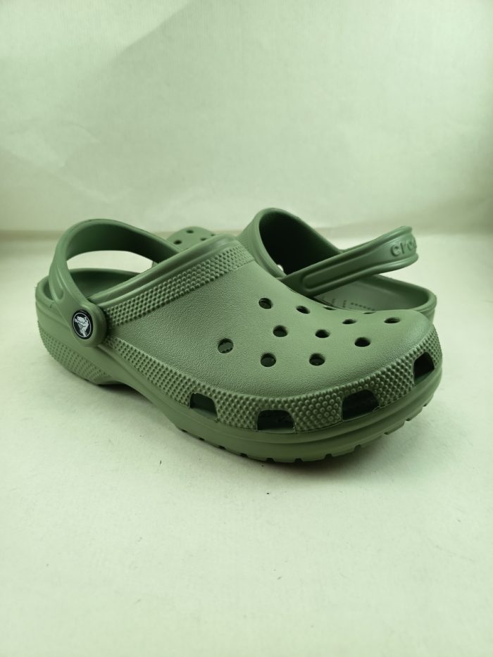 Croc classico verde militar sin cierres y tira trasera, Croc mod. 10001 - Imagen 2