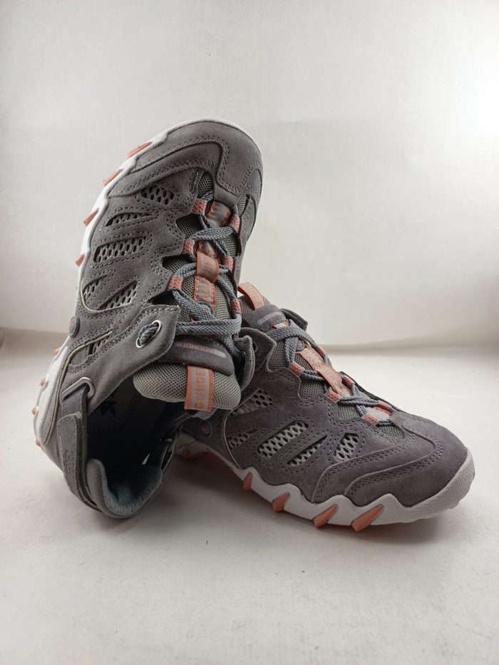 Semi-sport de piel gris con cierre de cordon elastico, Allrounder mod. Niwa - Imagen 3