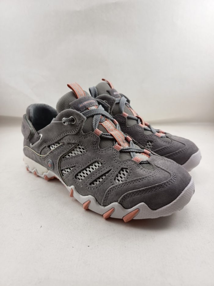 Semi-sport de piel gris con cierre de cordon elastico, Allrounder mod. Niwa - Imagen 4