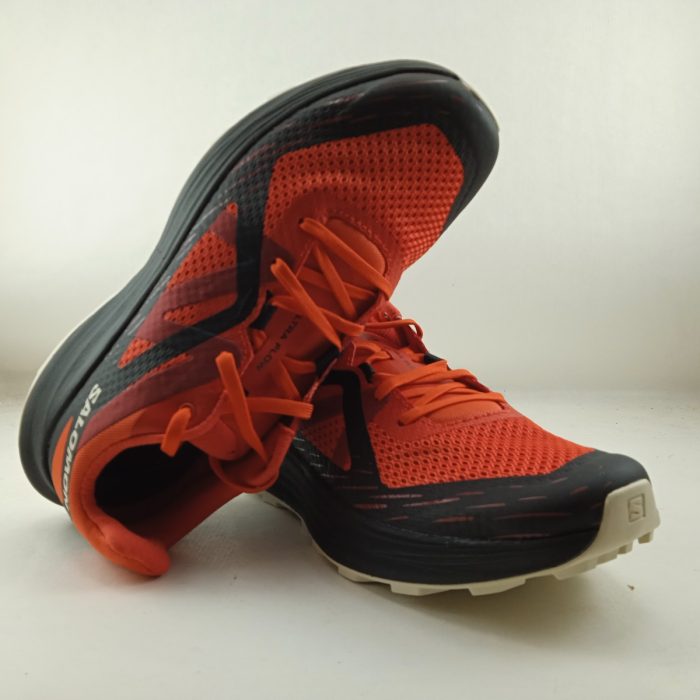 Deportivo de piel naranja con cierre de cordon elastico, Salomon mod. L47525400