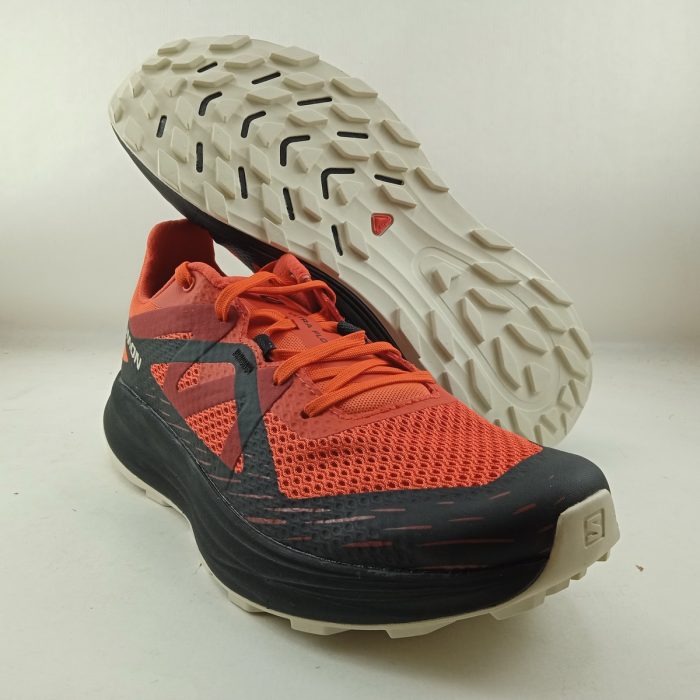 Deportivo de piel naranja con cierre de cordon elastico, Salomon mod. L47525400 - Imagen 4