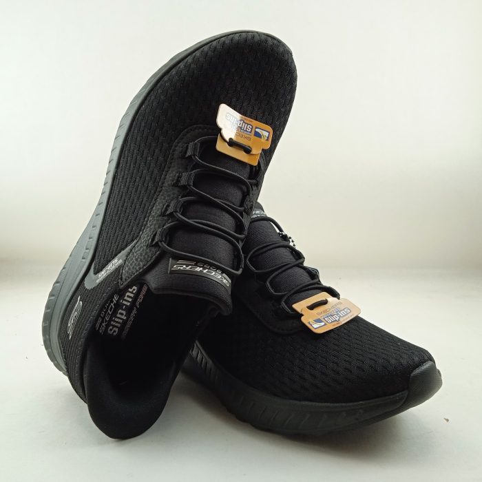 Deportivo sintetico negro sin cierres, Skechers mod. 117504