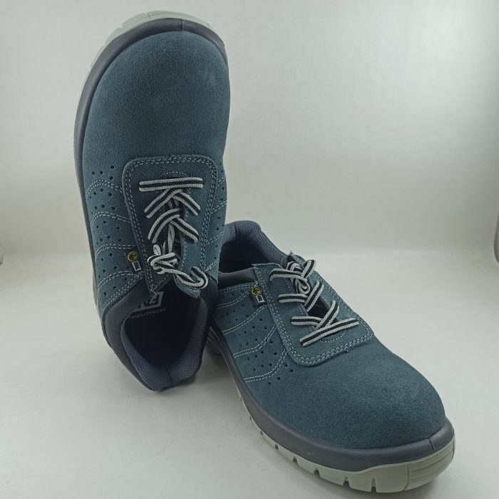 zapato bajo de  seguridad gris de ante Fal seguridad mod. sella.