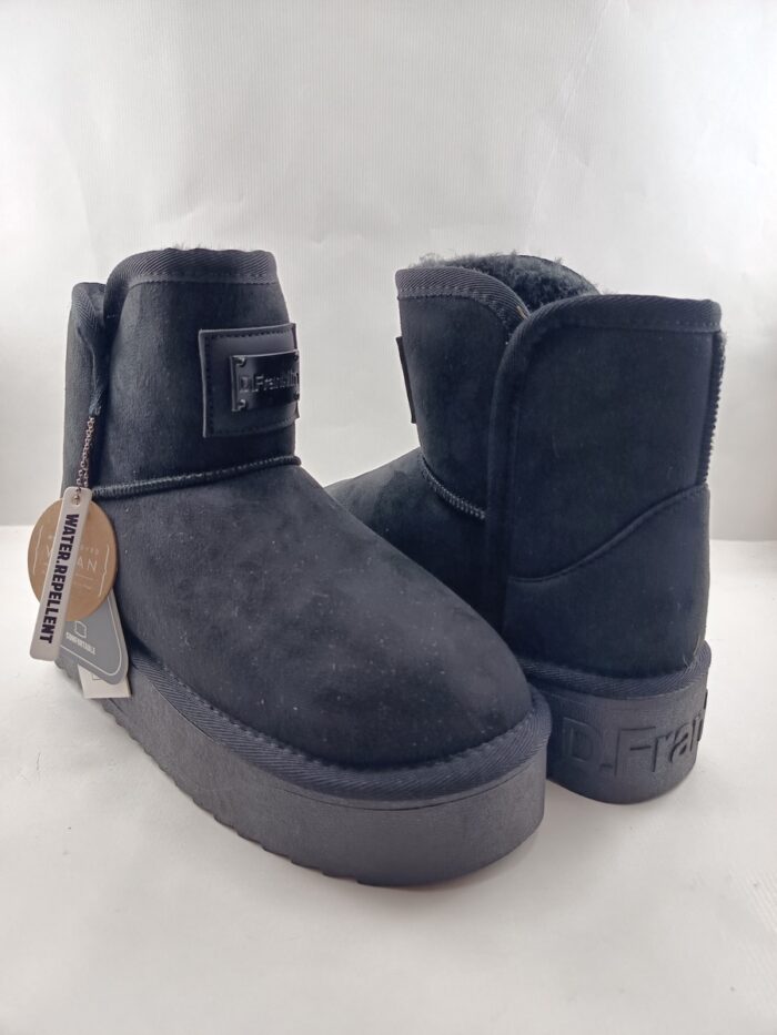 Bota australiana de ante negro sin cierres, Dr Franklin mod. 371004 - Imagen 2