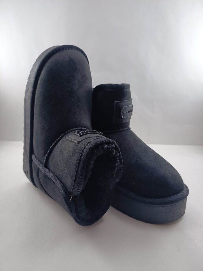 Bota australiana de ante negro sin cierres, Dr Franklin mod. 371004 - Imagen 4